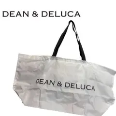 美品 DEAN&DELUCA エコバッグ 折り畳み 大容量 白 シンプル