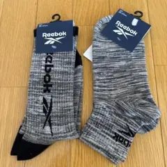 Reebok ソックス 2足セット 25-27cm グレーのサムネイル