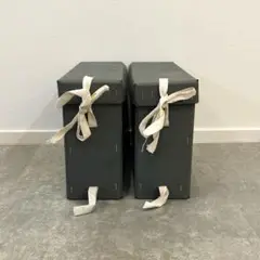 Found MUJI 無印良品コシャー箱 縦型2個セット