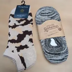 新品　ANONYMOUSISM　ネップインステップソックス　メンズソックス　２足のサムネイル