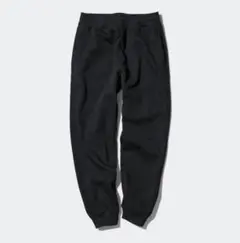 ユニクロ ヒートテックボアスウェットパンツ ブラック