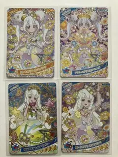 ひみつのアイプリ　リング姫、つむぎちゃん星４カードセット＋おまけ１０枚付き