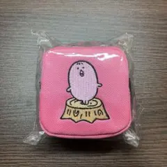 ナガノキャラクターズ　カラビナ付き刺繍スクエアミニポーチ　ギョニソ