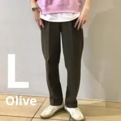 UNIQLO ヒートテックタックパンツ（丈標準68～70cm） L オリーブ