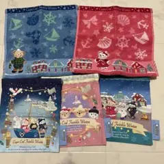 ダッフィー トゥインクルウィンター 巾着 ミニタオル
