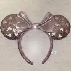 ディズニー ピンク スパンコール カチューシャ