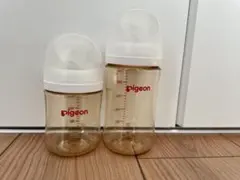 Pigeon 哺乳瓶 母乳実感 プラスチック 240ml 160ml 2本セット