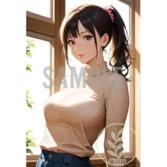 セクシー 彼女 くびれ 脚線美 可愛い 艶感 AI画像 アニメ と50918_5