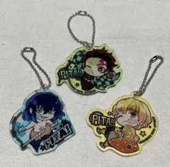 鬼滅の刃 ぴた!でふぉめ アクリルキーホルダー 3個セット