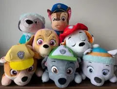 パウ・パトロール　BIGぬいぐるみ　7体セット