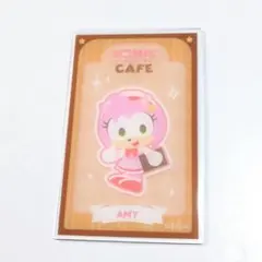 アクリルカード　エミー　ソニック・ザ・ヘッジホッグ　ソニックカフェ　新品　カード