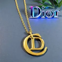 ChristianDior CDロゴ ネックレス ゴールド