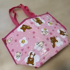 リラックマ ショッパー 伊藤園 保冷バッグピンクエコバッグ