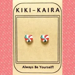 ♫再販♫■名入れ可■バレーボールのハートピアス（B）☆ハンドメイド☆