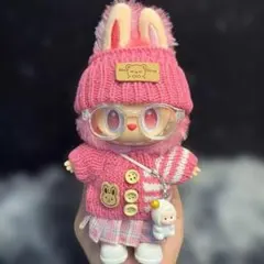 LABUBU ぬいぐるみ用　コスチューム　POP MART ６点SET ピンク