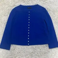 Agnes b アニエスベー カーディガンプレッション 定番 薄手 ブルーのサムネイル