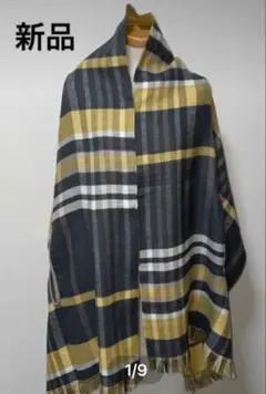 新品　レディース　袖穴付き　リバーシブル　マルチストール　静電気防止　2way