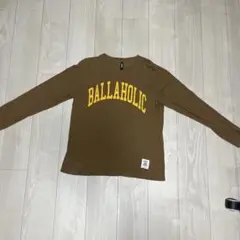 ballaholic ブラウン ロングスリーブ Tシャツ