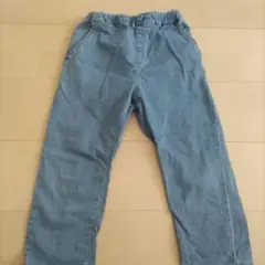 ライトブルーデニムパンツ レース付き