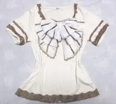 希少axes femme ビッグリボントップス　フリル　カットソー　半袖