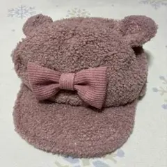 シシュノン　モコモコうさぎ帽子　54センチ