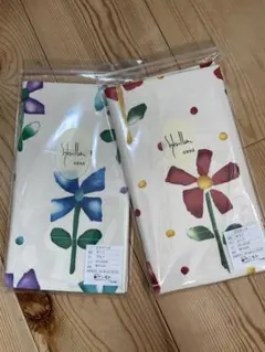 新品【シビラ】2枚セット枕カバー43×63【モリノレッド　ブルーのサムネイル