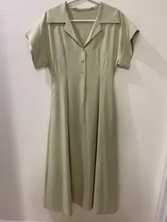 STYLEMIXER 半袖シャツワンピース ライトグリーン S