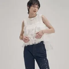 maison de Dolce. candy tweed vest ツイード - メルカリ