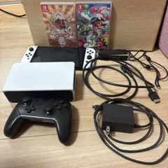 Nintendo Switch 有機EL ソフト付　純正プロコン SD128GB