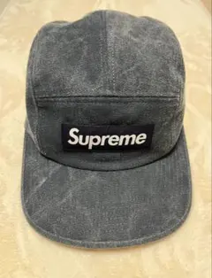 Supreme キャップ グレー デニム風 USA製 - メルカリ