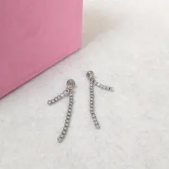 ◎極美品◎スワロフスキー　Swarovski　ドロップピアス　ピアス　2連 2