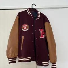 HARVARD UNIVERSITY スタジャン バーガンディ