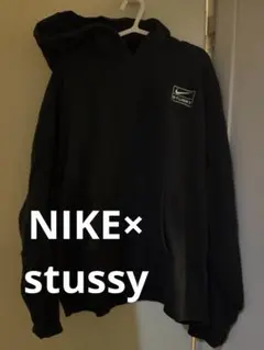 Nike × stussy コラボ フーディ パーカー ブラック XL