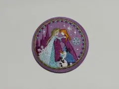 ビスキュイ　ディズニー　刺繍缶バッジ　アナ雪　アナ　エルサ