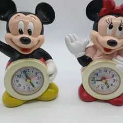 目覚まし時計 おしゃべり目覚まし時計 ディズニー 昭和レトロ 置き時計