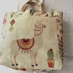 LeSportsac トートバッグ キリン柄 ジラフ アニマル 多収納 ベージュ 