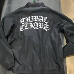 TRIBAL CLIQUE ブラックナイロンジャケット M