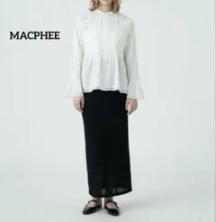 マカフィー　コットンリヨセルレース ペプラムブラウス レース　春夏のサムネイル