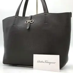 ✨極美品✨フェラガモ トートバッグ ダブルガンチーニ シルバー金具 レザー