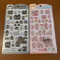 もんちっち　うるちゅる　ピンク　モノクロ