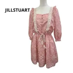 JILLSTUART ダマスク柄 レース装飾 ワンピース　タッセル付のサムネイル