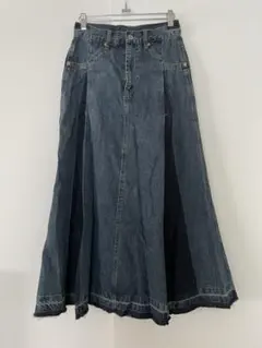 ローズバッド　リメイク風　デニムスカート