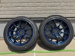 ADVAN Racig RZII 15インチ6.5j+40 タイヤ付き 2本のサムネイル