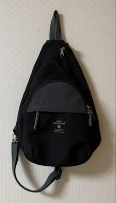 ボディバッグ ボディーバッグ ワンショルダー アネログランデ ブラック×グレー