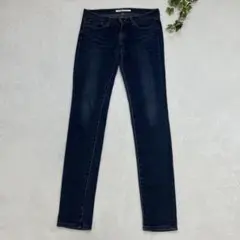 美品✨ユニクロ スキニーフィットデニム 伸びる 細身 27インチ Lサイズ