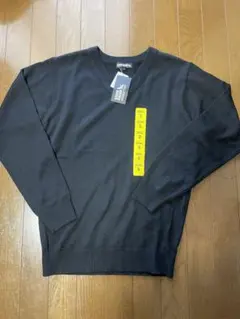 Eddie Bauer ブラック Vネック ニット Sサイズ　セーター　新品