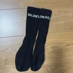 BALENCIAGA ブラックソックス ロゴ入りのサムネイル