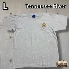 Tennessee River 刺繍Tシャツ グレー L シンプル