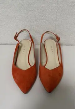 REGAL パンプス　22.5cm スエード　オレンジ