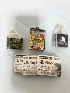 ゲームパッケージミニチュアチャーム　みんゴル　サルゲッチュ2 XI 3つセット